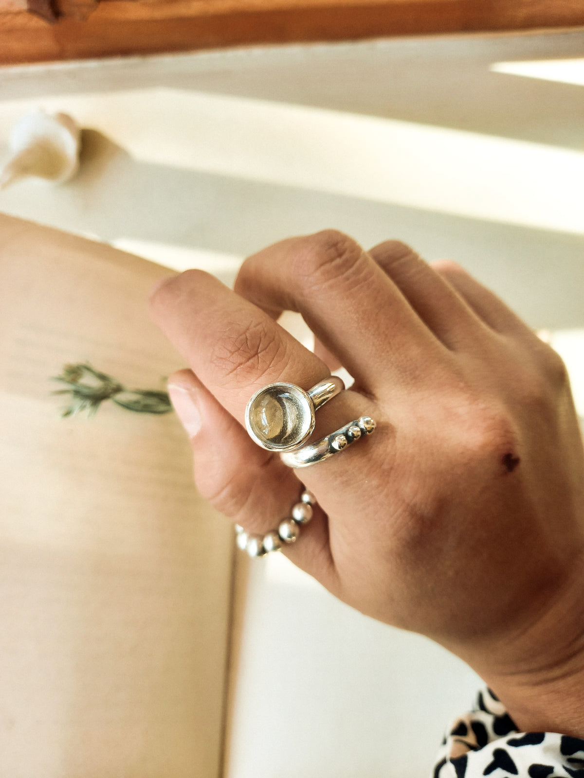Anillo Cuarzo Luna