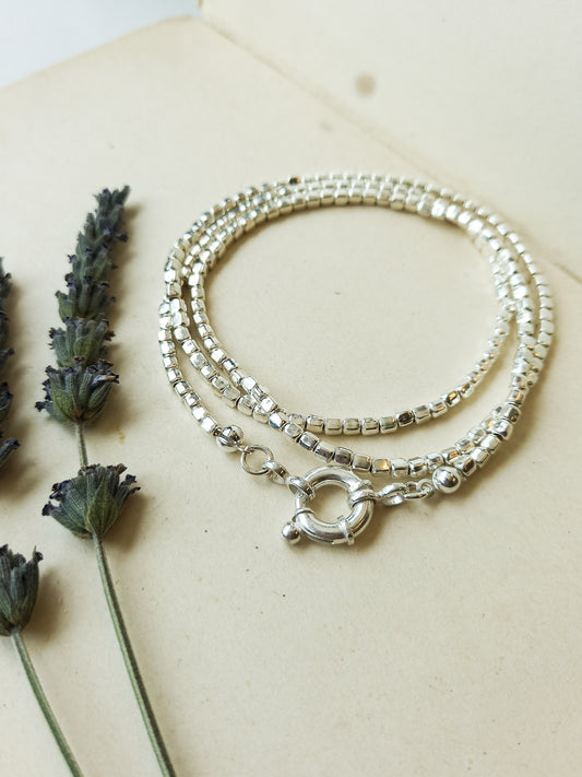 Pulsera Mostacilla Cuadrada