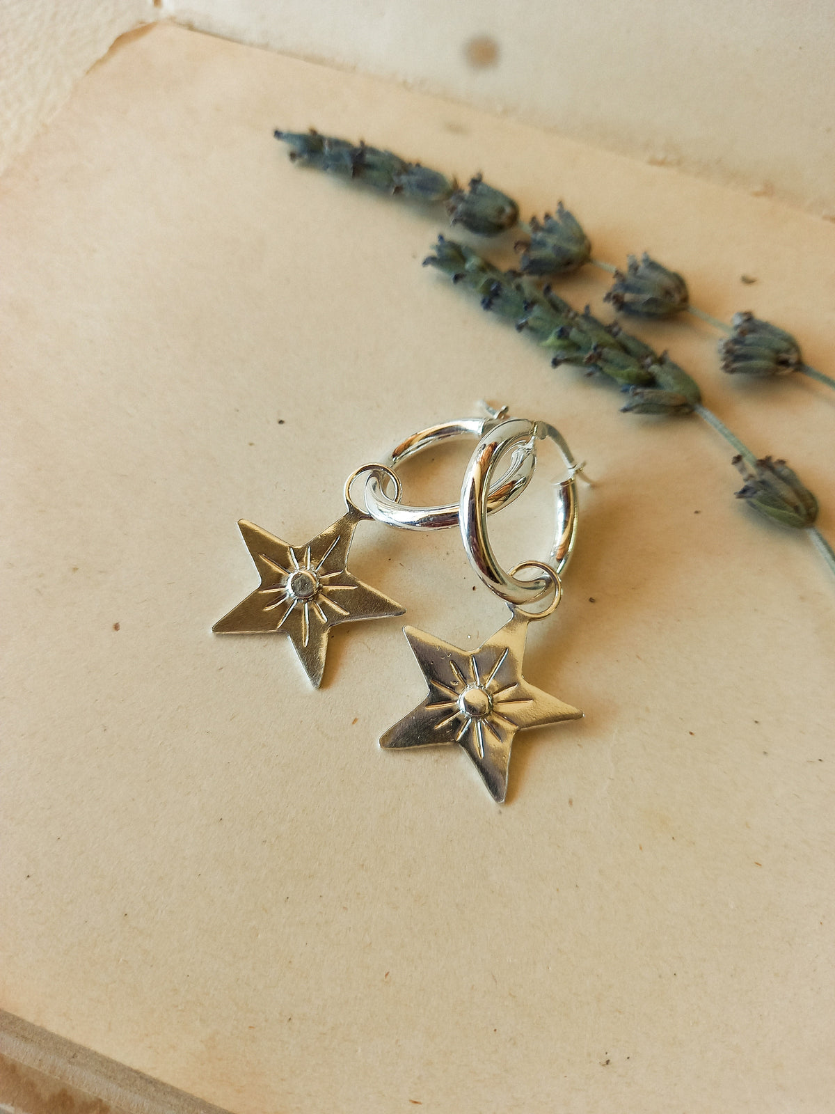 Aros Estrella Tallada