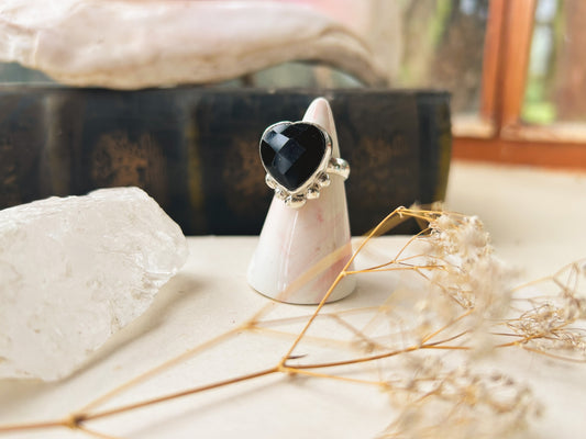 Anillo Ónix Corazón