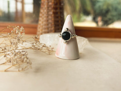 Anillo Bolitas circón