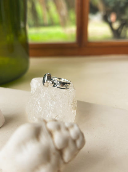 Anillo Ro labradorita